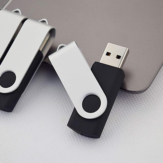 Alt view image 3 of 7 - 16GB Flash Drive USB Flash Drive 20 Pack Flash Drive 16 gb Flash Drive Thumb Drive Bulk USB Drive Swivel Pen Drive for Data Storage Black