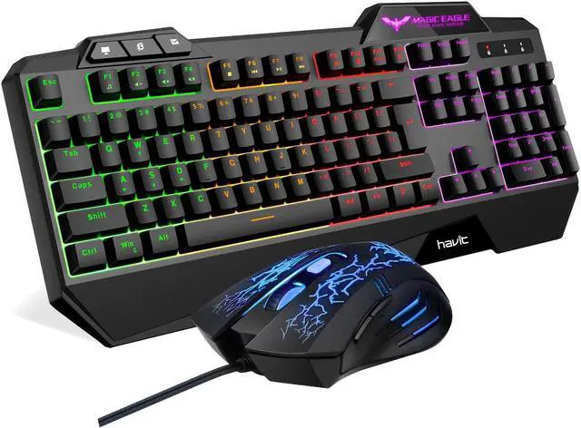 Alt view image 4 of 12 - HAVIT HV-KB558CM USB2.0 Gaming Keyboard and Mouse Combo(Rainbow Backlit)