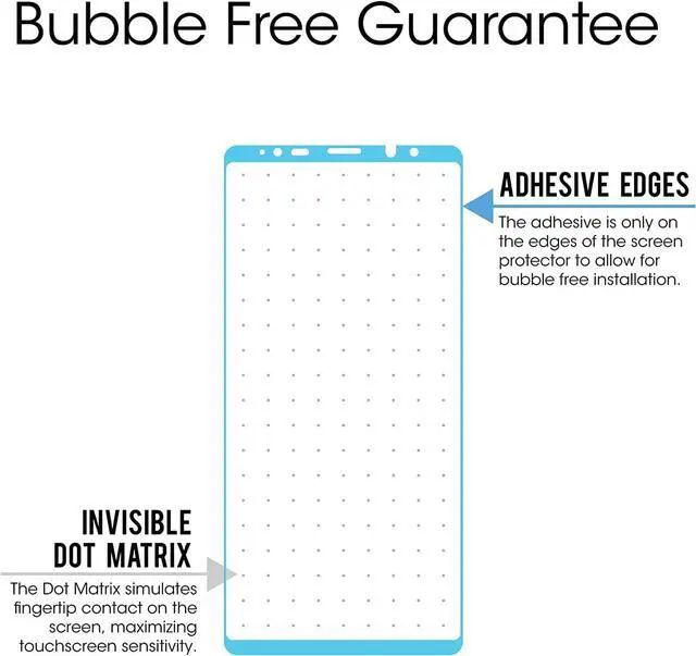 Alt view image 3 of 6 - amFilm (2 Pack Glass Screen Protector for Samsung Galaxy Note 8, Full Screen Coverage, 3D Curved Tempered Glass, Dot Matrix with Easy Installation Tray