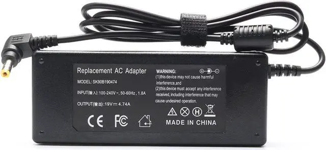 Main image of 90W ASUS Laptop Charger Replacement for ASUS u56e k53e q550l k55a k52f k501u a53e n56v r510c x54c x551c a55a k55vd a53s a54c k55n n56dp x52f n56vj u50f k53s k53sv AC Adapter Power Supply Cord