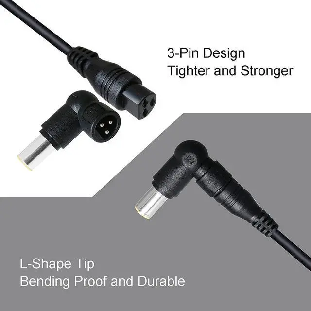Alt view image 4 of 7 - POWSEED 90W Universal Laptop Charger AC Power Adapter 18.5V 19V 19.5V 20V with Multi Tips for Notebook Acer Asus Toshiba Dell IBM HP Compaq Samsung Sony Gateway Fujitsu Chromebook Ultrabooks