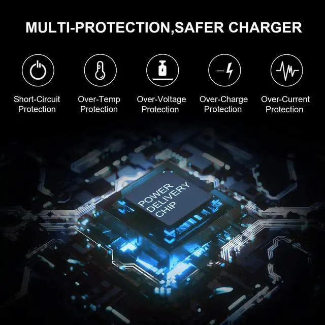 Alt view image 4 of 7 - USB-C Laptop Charger 65W 45W for Dell XPS 12 9250 XPS 13 9350 9360 9365 9370 9380, Latitude 7370 7280 7480 5480 7275 5290 7490 LA65NM170 2YKOF with Type c(USB-C/USBC) Tip AC Adapter Power Supply