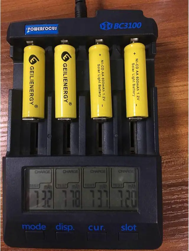 Alt view image 2 of 7 - GEILIENERGY Solar Light Batteries AA Ni-Cd AA 600mAh 1.2V Rechargeable Batteries AA Rechargeable Batteries for Solar Lights Solar Lamp(Pack of 12)