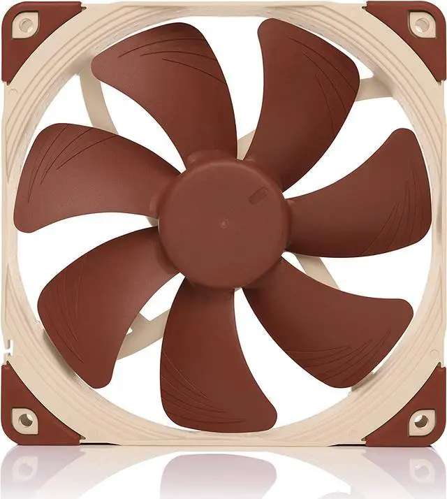 Alt view image 2 of 6 - Noctua NF-A14 PWM, Premium Quiet Fan, 4-Pin (140mm, Brown)
