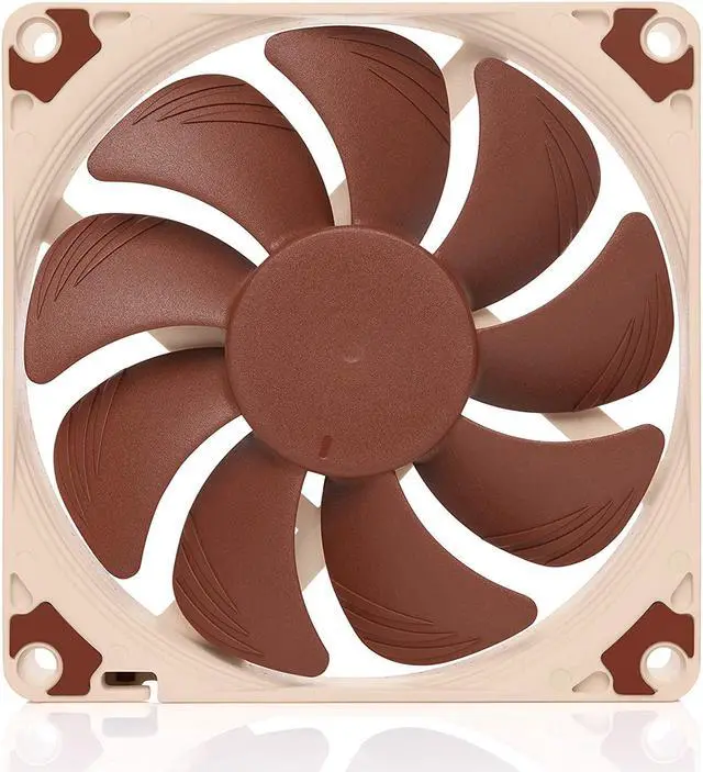 Alt view image 2 of 7 - Noctua NF-A9x14 PWM, Premium Quiet Fan, 4-Pin (92x14mm, Brown)