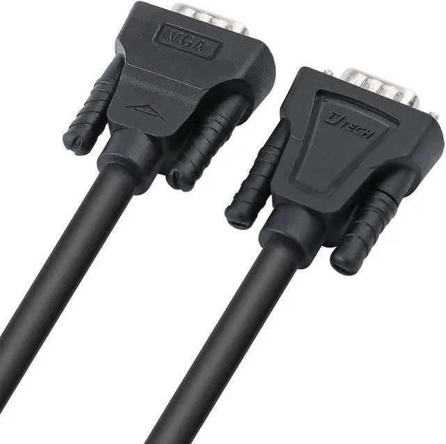 Alt view image 4 of 7 - DTECH 100 Feet VGA Cable Male to Male for Computer Monitor 1080p High Resolution (30 Meter Black)