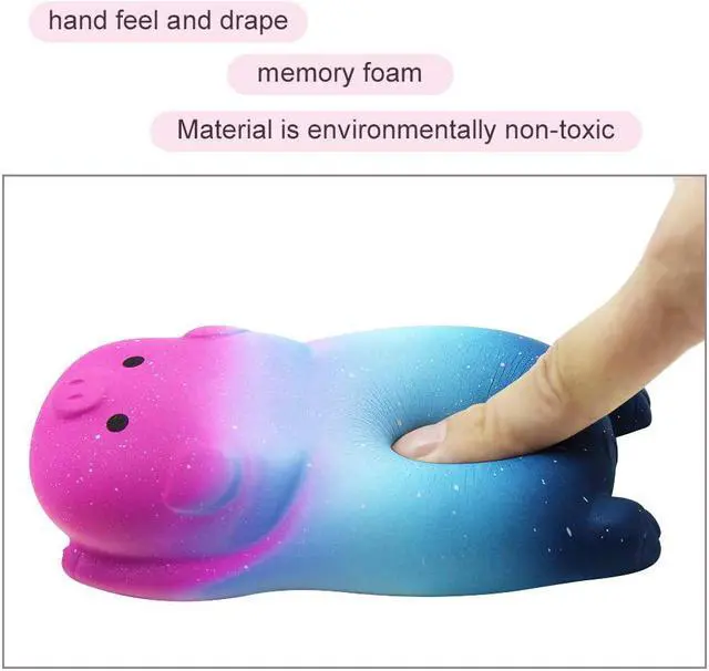 Alt view image 2 of 7 - Small Wrist Rest Mouse Pad, Mini Cute Ergonomic Mousepad Memory Foam Design Pig Shape Wrist Support Pillow Rest Cushion Mat for Office Computer Laptop,Comfortable and Pain Relief(Starry Sky)