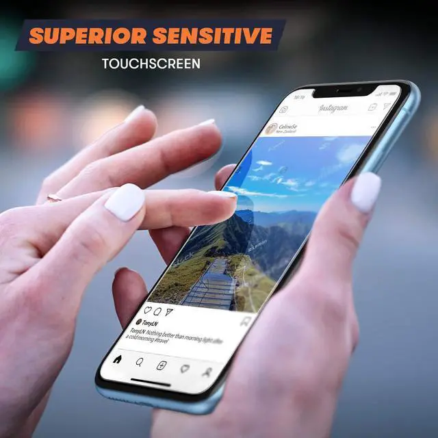 Alt view image 3 of 6 - Mkeke Screen Protector, Tempered Glass Film for Apple iPhone 11 and XR, 3-Pack Clear