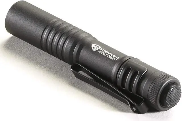 Alt view image 5 of 7 - 66318 MicroStream 45-Lumen Everyday Carry Pocket Flashlight with AAA Alkaline Battery Black