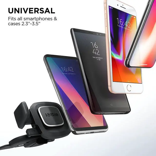 Alt view image 17 of 19 - iOttie Easy One Touch 4 CD Slot Mount Universal Black Car Holders And Mounts