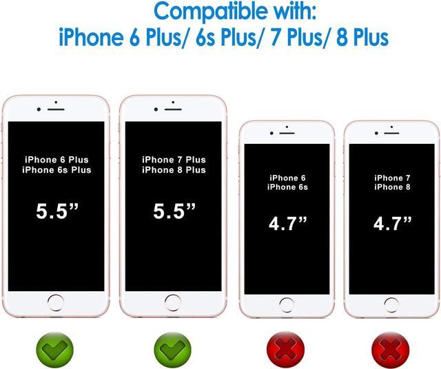Alt view image 2 of 6 - JETech 3-Pack Screen Protector for iPhone 8 Plus, iPhone 7 Plus, iPhone 6s Plus and iPhone 6 Plus, Tempered Glass Film, 5.5-Inch