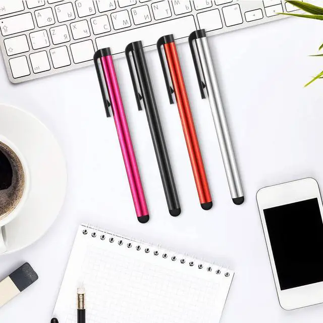 Alt view image 4 of 7 - 60 Pieces Stylus Pens Slim Capacitive Stylus Touch Pens for Universal Touch Screens Devices Compatible with iPhone iPad Tablet (10 Colors)