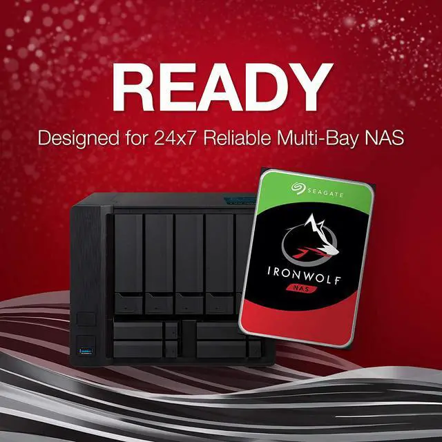 Alt view image 3 of 7 - Seagate IronWolf 8TB NAS Internal Hard Drive HDD – CMR 3.5 Inch SATA 6Gb/s 7200 RPM 256MB Cache for RAID Network Attached Storage – Frustration Free Packaging (ST8000VN004) (ST8000VNZ04/N004)