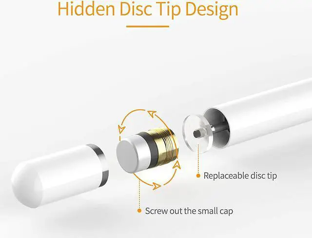 Alt view image 4 of 7 - Stylus Pens for iPad Pencil Capacitive Pen High Sensitivity & Fine Point Magnetism Cover Cap Universal for /iPhone/Ipad Pro/Mini/Air/Android//Surface and Other Touch Screens