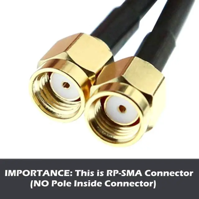 Alt view image 6 of 6 - WiFi Antenna Dual Band 2.4GHz - 5.8GHz with RP-SMA Connector Magnetic Base for Wireless Network Router - USB Adapter - PCI PCIe Cards - Signal Booster - Access Point - Wireless Range Extender