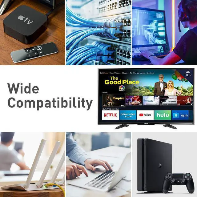 Alt view image 7 of 7 - Ethernet Cable RJ45 Cable 26AWG Cat 8 6Feet (2 Pack) LAN High Speed Network Cable with Gold Plated RJ45 Connector 40Gbps 2000Mhz S/FTP LAN Wires for Gaming Xbox Modem Router