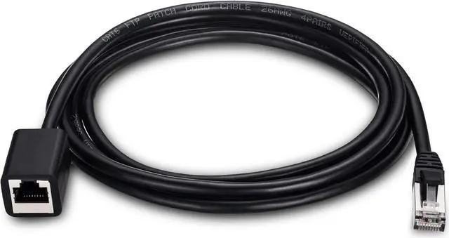 Alt view image 2 of 6 - Ethernet Extension Cable 25 Ft, Shielded Network Cat6 Extension Patch Cable RJ45 Cords Shielded Male to Female Connector