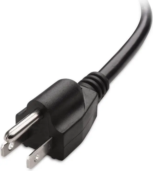 Alt view image 3 of 5 - Cable Matters 2-Pack UL Listed 3 Prong TV Power Cord 10 ft, Computer Power Cord Replacement 16 AWG, PC Power Cable/Monitor Power Cord / 13 Amps AC Power Cord (NEMA 5-15P to IEC C13)