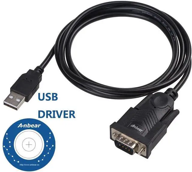 Main image of USB to RS232 Cable(5 Feet), USB 2.0 to Serial Cable DB9 Converter Adapter with PL2303 Chipset for Windows 10, 8.1, 8, 7, Vista, XP, 2000, Linux and Mac OS X 10.6 and Above