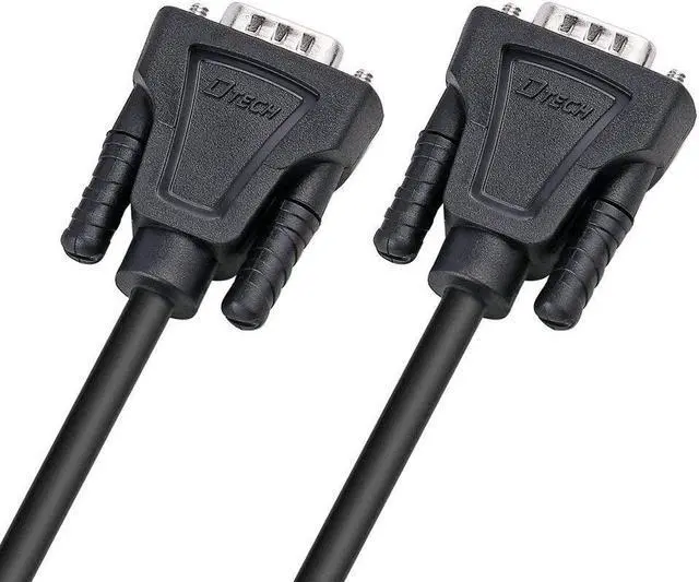 Alt view image 4 of 13 - DTECH 15ft RS232 Serial Male to Male Cable 9 Pin DB9 Straight Through