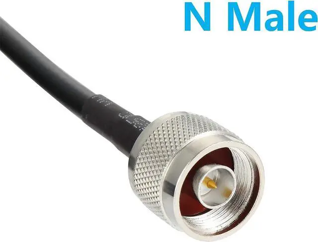 Alt view image 2 of 7 - GEMEK 10ft N Male to N Male Pure Copper Cable, Low Loss Extension Coaxial for 3G/4G/5G/6G/LTE/ADS-B/Ham/GPS/WiFi/RF Radio to Antenna or Surge Arrester Use (50 Ohm Not for TV), Welcome to consult