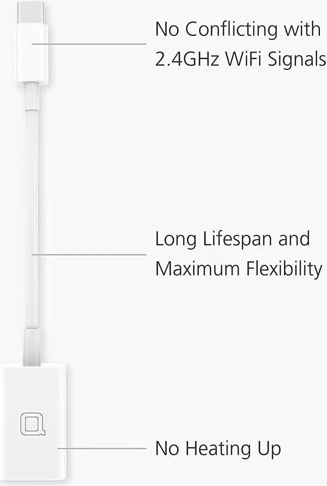 Alt view image 6 of 6 - USB C to USB 3.0 Adapter USB to USB C Adapter USB Type-C to USB Thunderbolt 4/3 to USB Female Adapter OTG for MacBook Pro2021 MacBook Air 2020 iPad Pro 2021 More Type-C Devices(White)