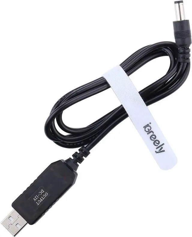 Alt view image 6 of 7 - DC 5V to DC 12V USB Voltage Step Up Converter Cable - iGreely Power Supply USB Cable with DC Jack 5.5 x 2.5mm or 5.5 x 2.1mm USB 5V to DC 12V Cable 3ft