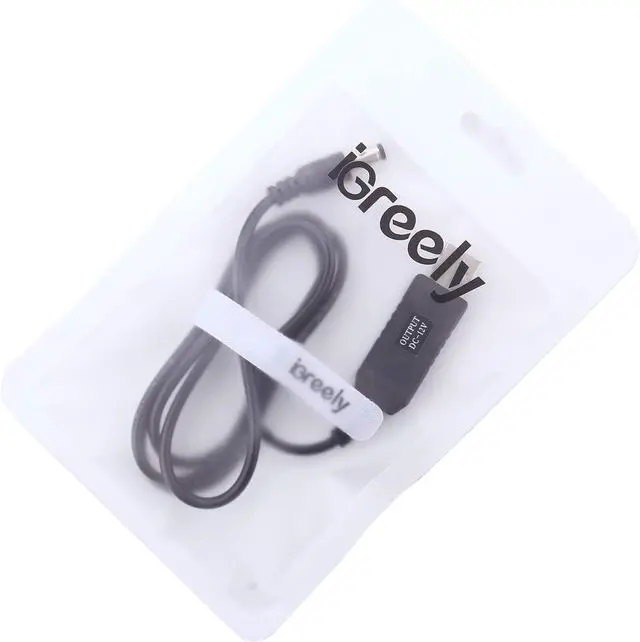 Alt view image 7 of 7 - DC 5V to DC 12V USB Voltage Step Up Converter Cable - iGreely Power Supply USB Cable with DC Jack 5.5 x 2.5mm or 5.5 x 2.1mm USB 5V to DC 12V Cable 3ft