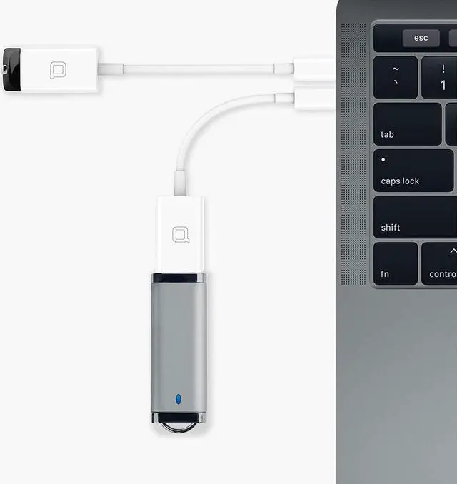Alt view image 3 of 6 - USB C to USB 3.0 Adapter USB to USB C Adapter USB Type-C to USB Thunderbolt 4/3 to USB Female Adapter OTG for MacBook Pro2021 MacBook Air 2020 iPad Pro 2021 More Type-C Devices(White)