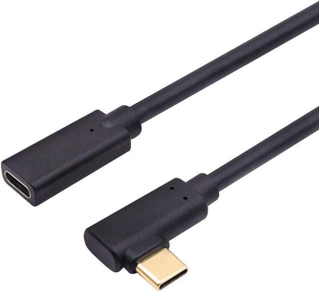 QiCheng&LYS Câble d'extension USB-C 3.1 mâle vers femelle, appareils Gen 2  (10 Gbps) ; Pass-vidéo, données, audio via mâle vers femelle USB C (0,3 m)