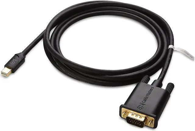 Alt view image 2 of 6 - Cable Matters Mini DisplayPort to VGA Cable (Mini DP to VGA Cable) in Black 6 Feet - Thunderbolt and Thunderbolt 2 Port Compatible