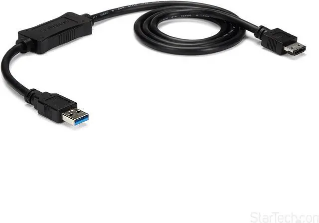 Main image of 3 ft USB 3.0 to eSATA Adapter - 6 Gbps USB to HDD/SSD/ODD Converter - Hard Drive to USB Cable (USB3S2ESATA3)