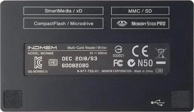 Alt view image 6 of 7 - SmartMedia Card Reader Writer All-in-1 USB Universal Multi Card Adapter Slim Hub Read Smart Media xD SD SDHC SDXC UHS-I MMC MS Pro Duo CF MD Camera Flash Memory Cards For Windows Mac Linux