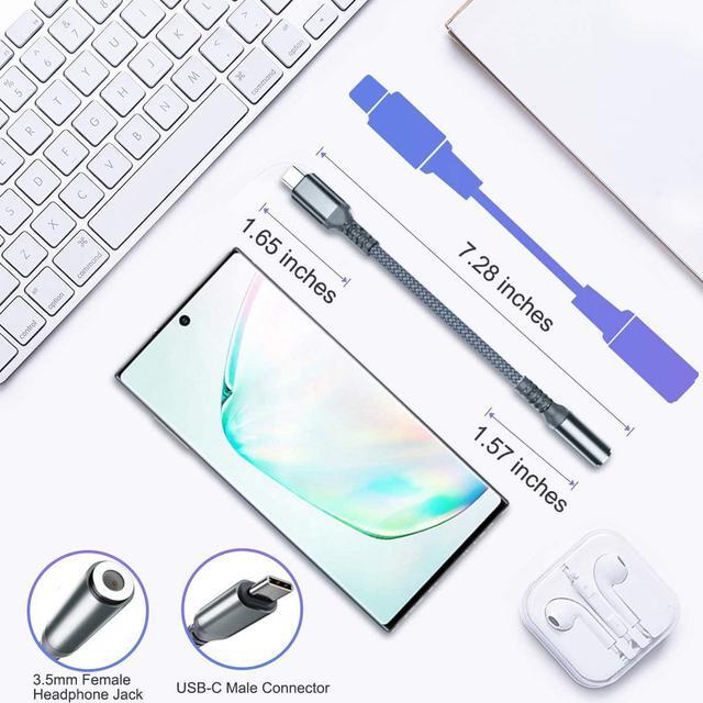 Alt view image 6 of 7 - iPhone 16 16e 15 Headphone Aux Adapter USB-C to 3.5mm Audio Converter Type C to 1/8 Inch Jack for  15 Pro Max Plus  Galaxy S25 S24 S23 iPad 10 10th Air 4th 5 5th Mini 6th 7 7th Gen