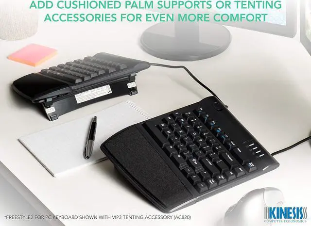 Alt view image 7 of 7 - Kinesis Freestyle2 Ergonomic Keyboard for PC (20" Extended Separation)