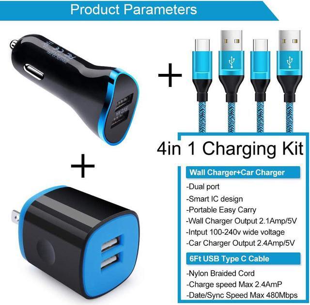 Alt view image 2 of 7 - USB C Car Charger for Google Pixel 9a/9/9 Pro XL/8a/8/8 Pro/7a/7/7 Pro/6/6 Pro/6a/5/4a/4xl/3a/3xl, Samsung Galaxy S25 S24 A16 A15, Car Charger Adapter Wall Charging Block Type C Fast Charging Cable
