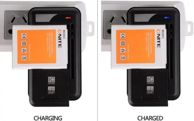Alt view image 3 of 6 - Onite Universal Cellphone Removeable Battery Charger, Extra 5V USB Output Port, for SCP-73LBPS Battery Kyocera DuraXV Extreme E4810/Kyocera DuraXE Epic E4830 Verizon Flip Phone