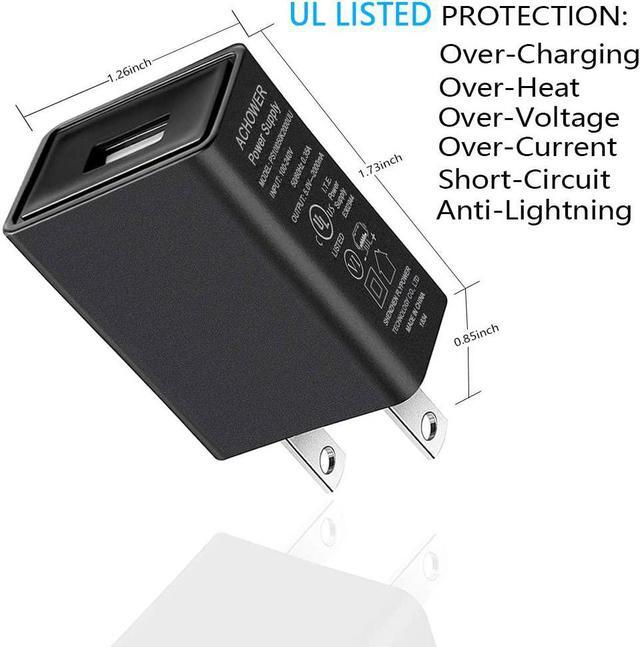Alt view image 2 of 5 - Compatible for Kyocera Charger Cord Replacement - [UL Listed] for Kyocera DuraForce Pro, E6560, Cadence, DuraXE E4710, DuraXV LTE, DuraXTP, DuraXT, Dura XA,DuraTR Phone USB Wall Charger with 5FT Cable