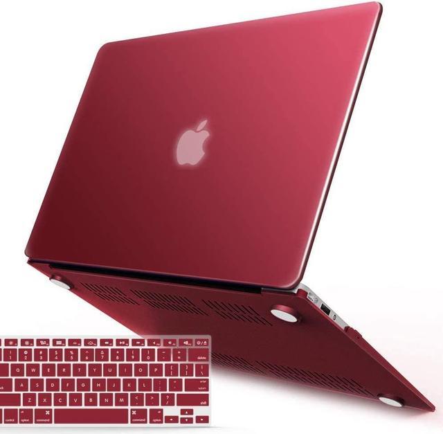 Macbook Air 11 Inch Case Model A1370 A1465, Soft Touch Plastic Hard Shell  Case Bundle With Keyboard Cover For Apple Laptop Mac Air 11, Wine Red,