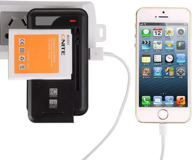 Alt view image 4 of 6 - Onite Universal Cellphone Removeable Battery Charger, Extra 5V USB Output Port, for SCP-73LBPS Battery Kyocera DuraXV Extreme E4810/Kyocera DuraXE Epic E4830 Verizon Flip Phone