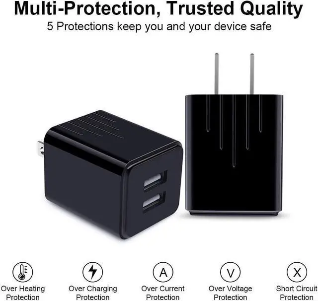 Alt view image 6 of 7 - USB Type C Wall Charger Block Cube Fast Charging C Charger Cable Cord 6ft for Samsung Galaxy S21/S21 Ultra/S21 Plus/S20/S20+/S10e/S9/S8/A10e/A20/A50/A51/A71/Note 20/10/9 Google Pixel 5 4 3a Moto G8 G7