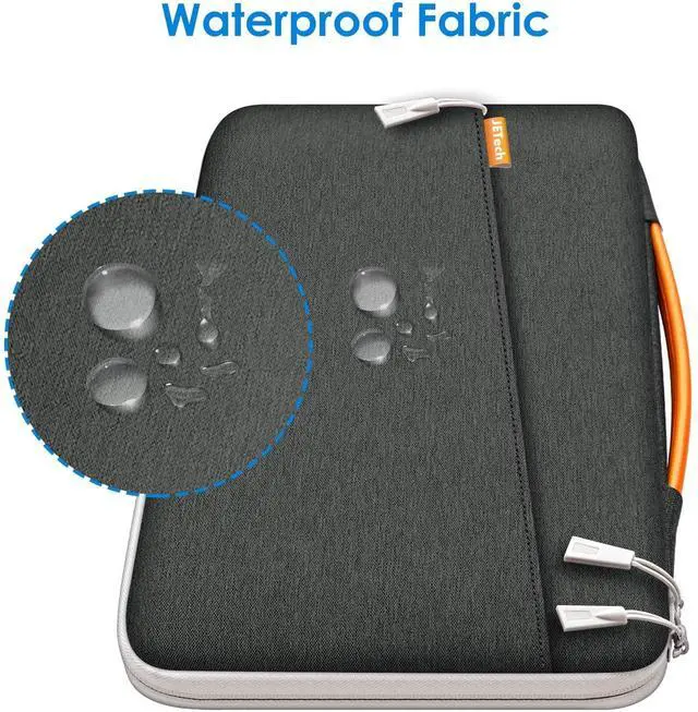Alt view image 5 of 7 - JETech Laptop Sleeve for 13.3-Inch Tablet, Waterproof MacBook Case with Portable Handle, Compatible with 13" MacBook Pro and MacBook Air, 12.3" Surface Pro, Surface Laptop 2017/2018 (Dark Grey)