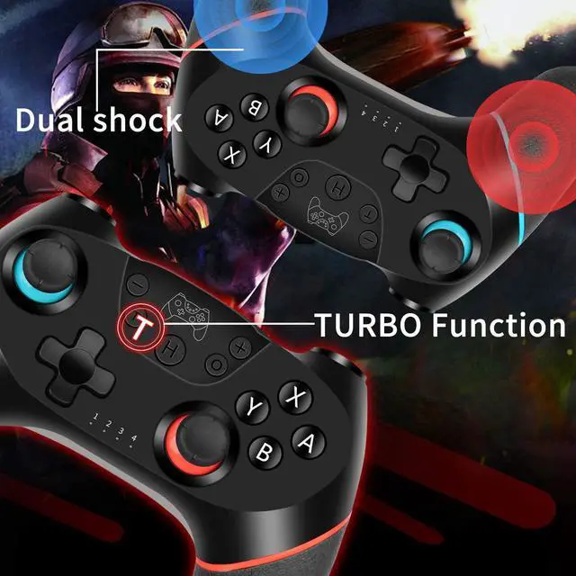 Alt view image 3 of 5 - Wireless Switch Pro Controller Gamepad Joypad Remote Joystick for Nintendo Switch Console