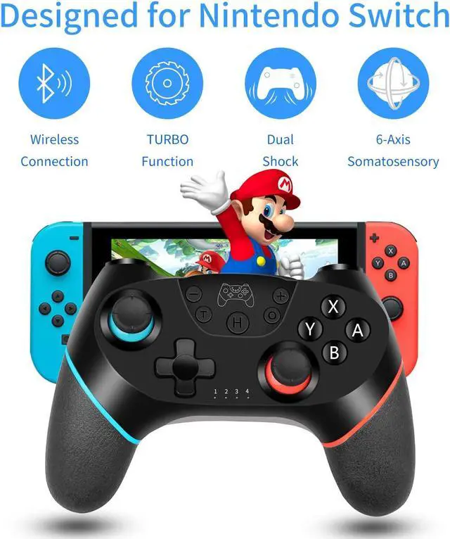 Alt view image 2 of 5 - Wireless Switch Pro Controller Gamepad Joypad Remote Joystick for Nintendo Switch Console