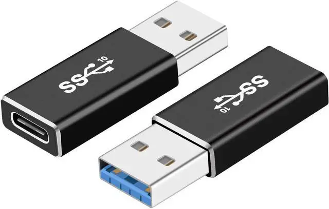 Main image of USB C to USB Adapter [2 Pack] Warmstor Type C Female to USB A Male Converter Support Double Sided 10Gbps Sync & 20V/3A Charge for iPhone 11 12 Pro Max MiniiPadSamsung GalaxyGoogle Pixel 5 4 3 XL
