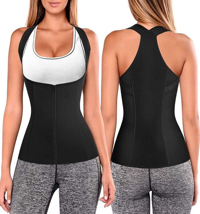 Women Back Braces Posture Corrector Waist Trainer Vest Tummy Control Body  Shaper for Spinal Neck Shoulder and Upper Back Support (M Black) 