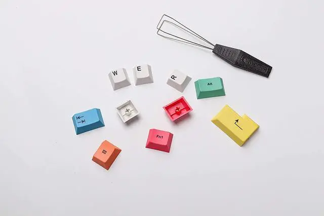 Alt view image 3 of 6 - Corn Dye Sublimation Keycaps - Cherry Profile - Thick PBT Keysets for Mechanical Keyboard (139 Keys, Chalk)