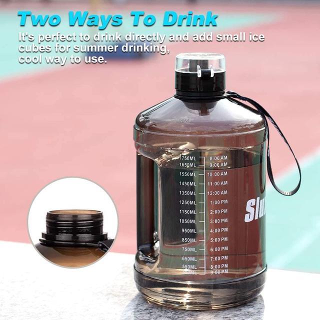 UGYM Workout 1 Gallon BPA Free Sport Water Bottle w/ Time