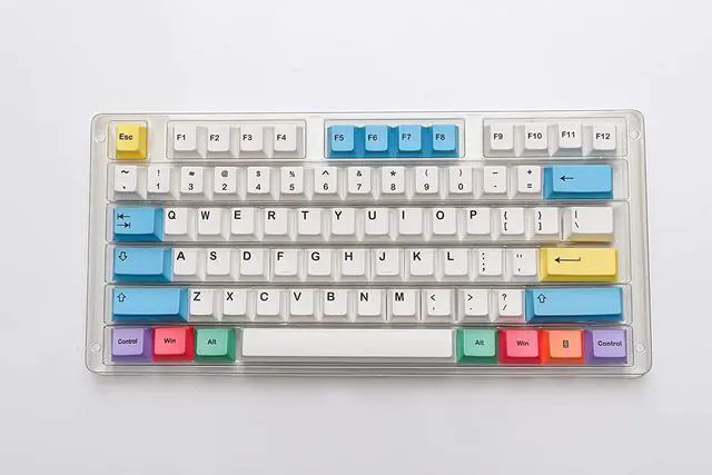 Alt view image 4 of 6 - Corn Dye Sublimation Keycaps - Cherry Profile - Thick PBT Keysets for Mechanical Keyboard (139 Keys, Chalk)