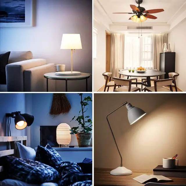 Alt view image 4 of 7 - RGB LED Light Bulb Color Changing Light Bulb 40W Equivalent 450LM 2700K Warm White 5W E26 Screw Base RGBW Flood Light Bulb- 12 Color Choices - Timing Infrared Remote Control (4 Pack)